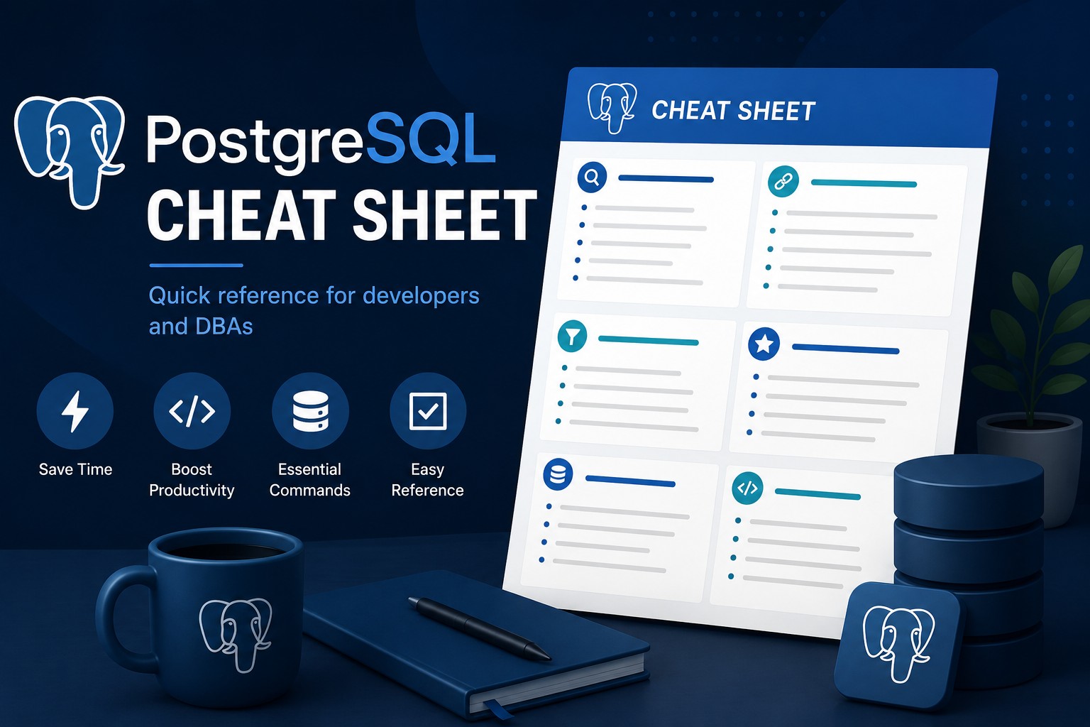 PostgreSQL cheat sheet